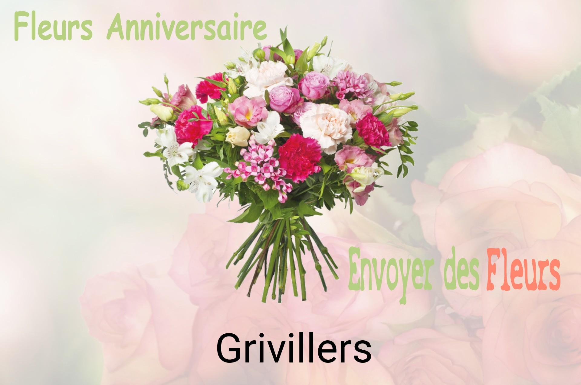 Bouquet de fleurs d’anniversaire livré à Grivillers